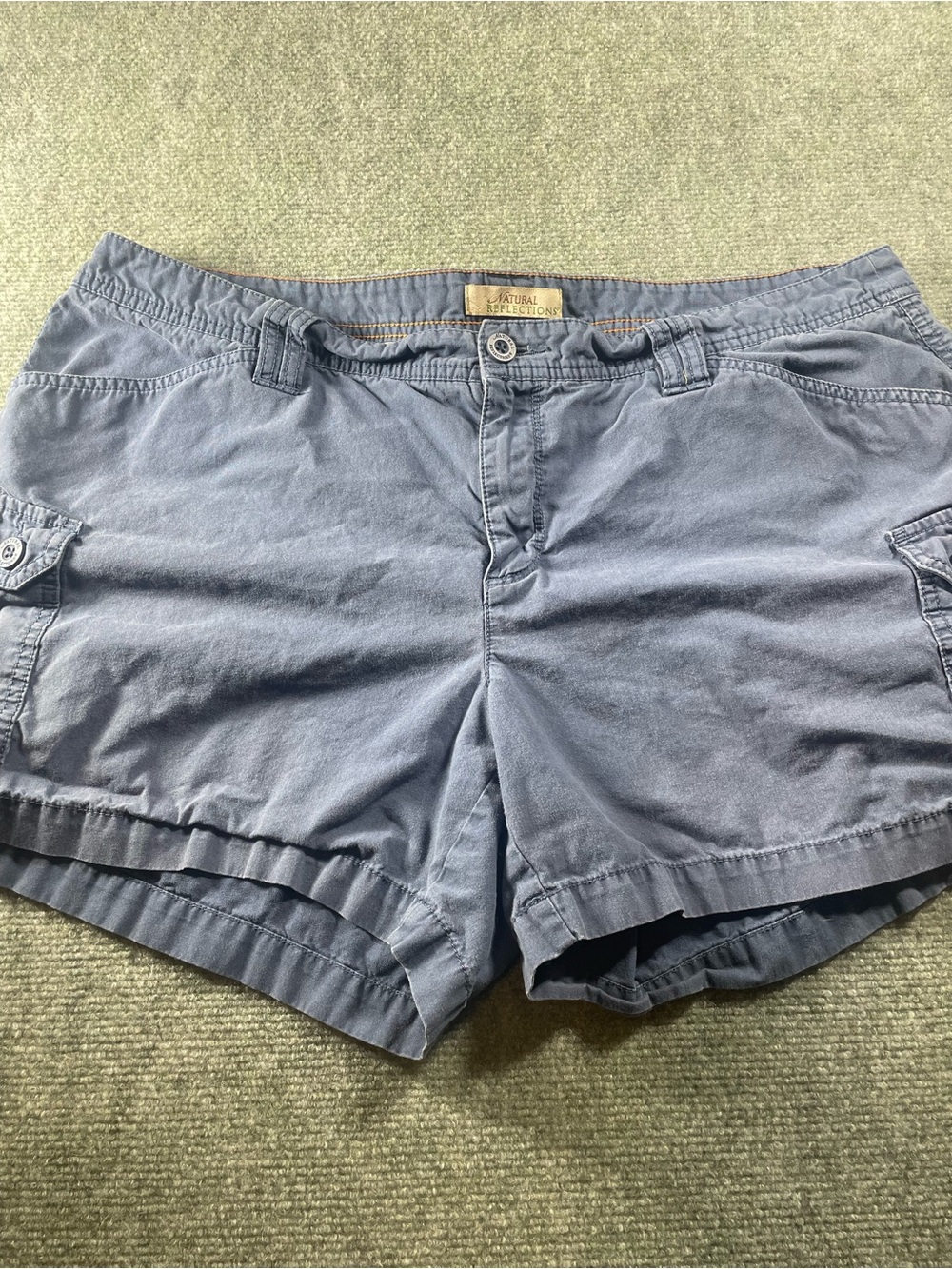 Natural Reflections Light Blue Cargo Shorts